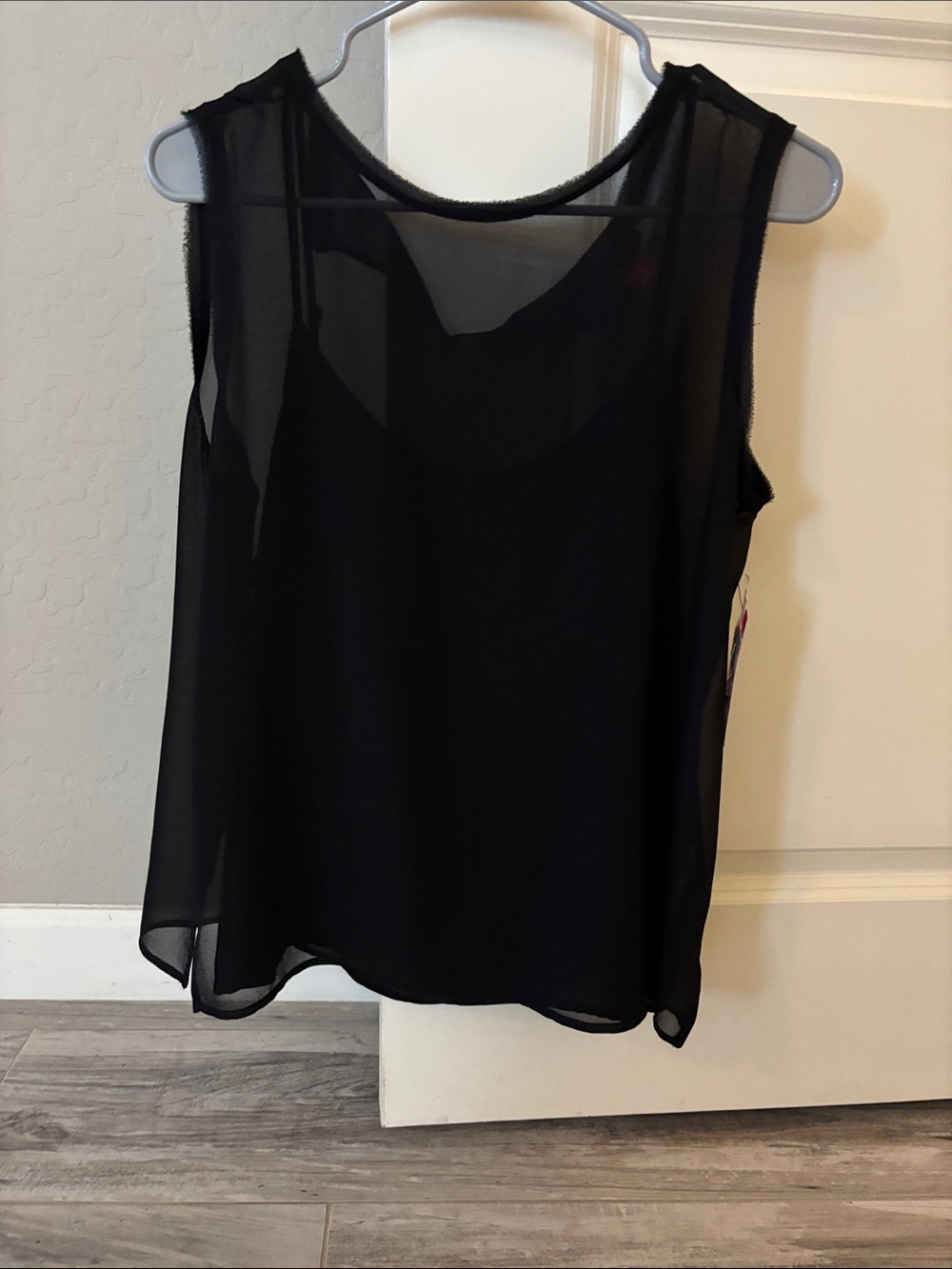 NWT Vince Camuto Double Layer Sleeveless Blouse